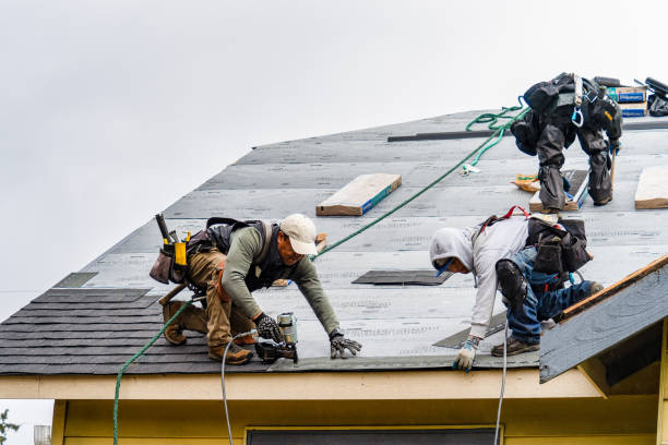 Professional Gutter Installation technician working in Fort Valley, GA